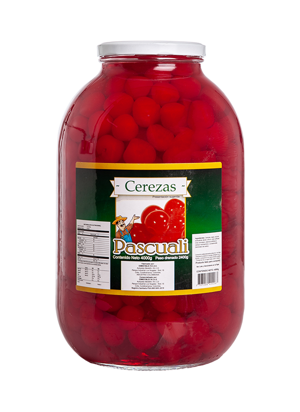 CEREZA PASCUALI TIPO MARACHINO X 4000 X UND