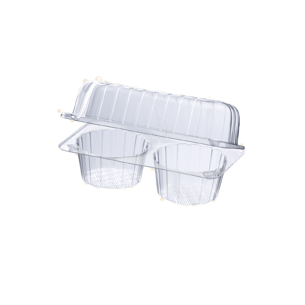 AL-131 ESTUCHE MUFFINS X 2 MODIFICADA EN PET X 100 UND