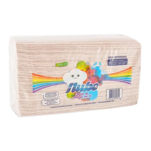 TOALLA MANO Z NAT. NUBE X 150 UND