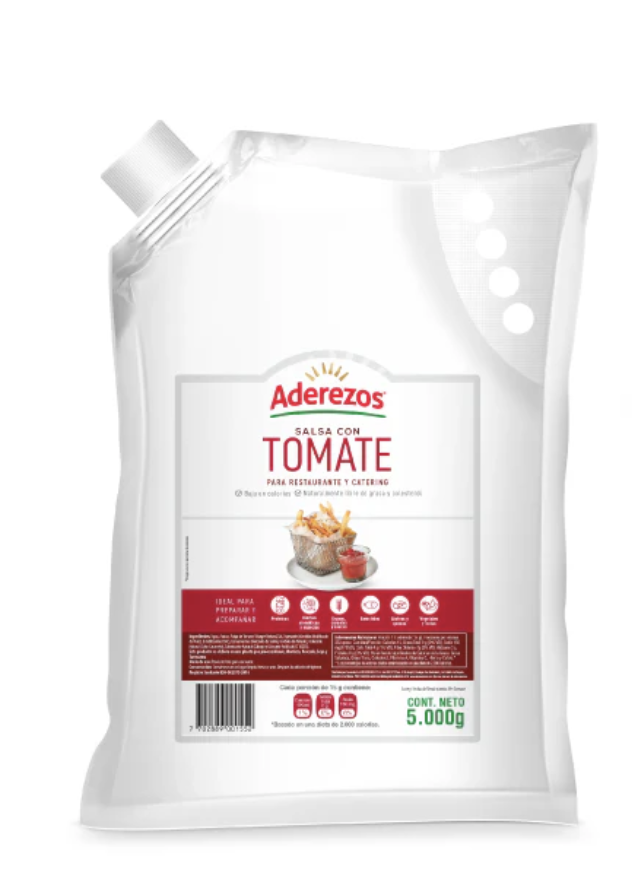SALSA TOMATE ADEREZOS 5000 G X UND
