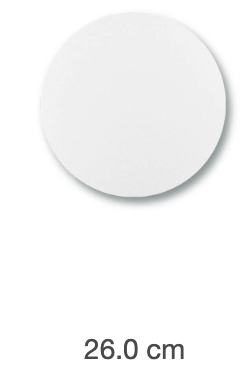 BASE CIRCULAR 26 CM BLANCA BL X UND