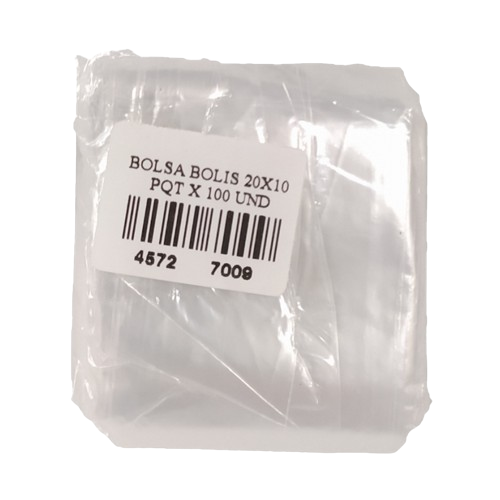 [1103] BOLSA TRANSPARENTE BAJA 2 X 10 BOLIS x 100 UND