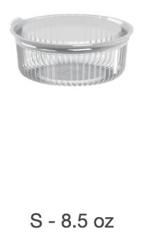 [2030] CONTENEDOR REDONDO CON BISAGRA MINI PACK S CJ X 200 UND