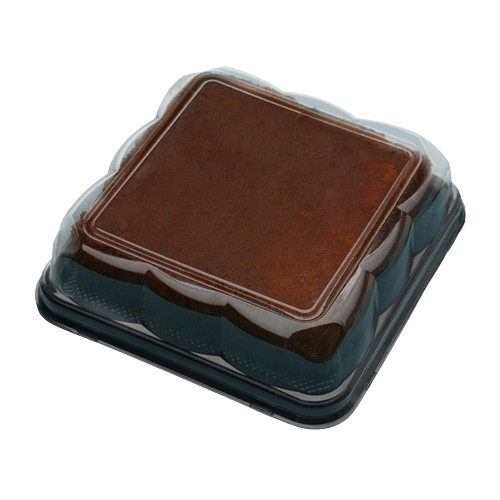 [2057] DOMO FLOR CUADRADO DE 16.5 CMS CON BASE x 150 UND