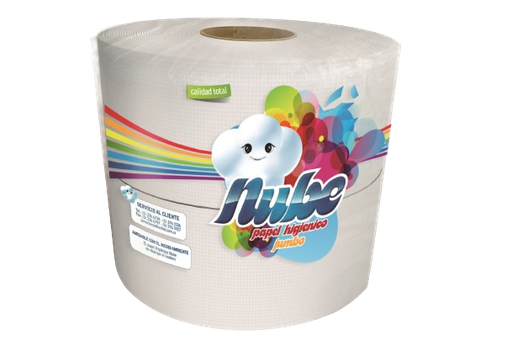 [4027] PAPEL HIGIENICO NUBE JUMBO  X 2 UND