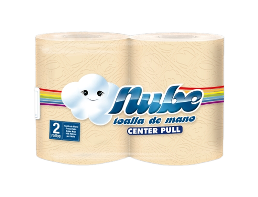 [4047] TOALLA MANO NATURAL NUBE 2H X 6 150 M