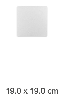 [2012] BASE 19 X 19 CM BLANCA BL X UND