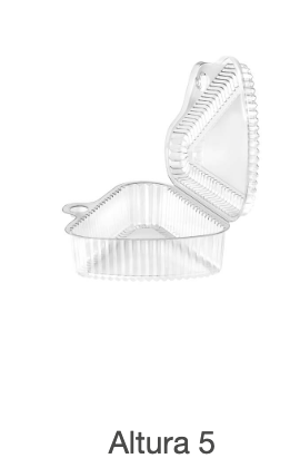 [2034] CONTENEDOR TRIANGULAR 11 X 5 CM CJ X 200 UND