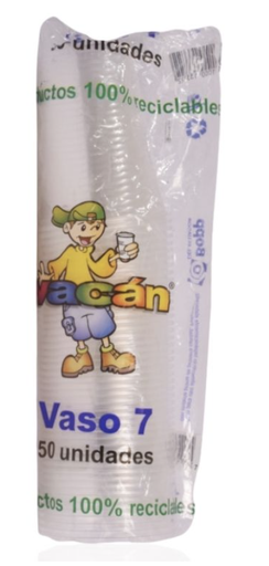 [8047] VASO VACAN TRANSPARENTE 7 ONZ 60 X 50 UND