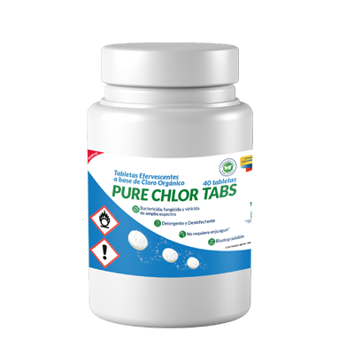 [1201] PURE CHLOR TABS TARRO X 70 UND