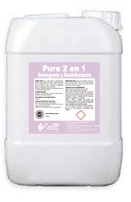 [1209] PURE 2 EN 1 DETERGENTE DESINFECTANTE X 20 LITROS