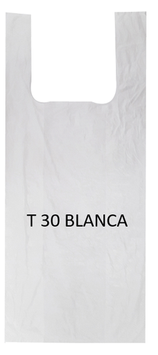 [1012] BOLSA AGARRADERA T-30 BLANCA X 100 UND